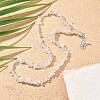 Natural Moonstone Chip Beaded Necklaces for Men Women NJEW-G159-01J-3