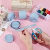 5 Rolls 5 Styles Synthetic Cotton Denim Ribbons for Bow Making SRIB-BC0001-38-3