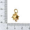 304 Stainless Steel Micro Pave Cubic Zirconia Charms SA-CBA1D2B-01G-L-3
