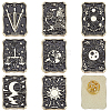 CHGCRAFT 8Pcs 8 Styles Alloy Enamel Pins JEWB-CA0001-46-1