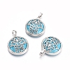 Synthetic Turquoise Pendants G-L512-J14-1