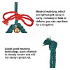 Crafans 3Pcs 3 Style Christmas Theme Cotton Weave Pendant Decorations Sets HJEW-CF0001-12-10