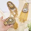 Globleland 6Pcs 3 Styles Fashionable Tassel Epaulettes AJEW-GL0002-25-5