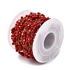 Handmade 304 Stainless Steel Beaded Chains CHS-L031-08G-05-3