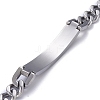 Religion 304 Stainless Steel Cuban Link Chain Bracelets BJEW-P263-H01-P-3