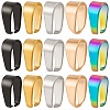 50Pcs 5 Colors 304 Stainless Steel Snap on Bails STAS-SC0005-57-1