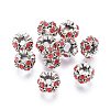 Alloy Rhinestone Spacer Beads RB-E534-01AS-D-1