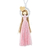 Handmade Macrame Cotton Angel Hanging Ornaments HJEW-JM02711-02-2