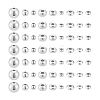60Pcs 9 Styles 925 Sterling Silver Beads STER-PH0003-29-6