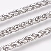 304 Stainless Steel Wheat Chain Bracelets BJEW-P235-11P-2