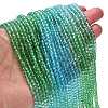 Transparent Painted Glass Beads Strands X1-DGLA-A034-T3mm-A17-2