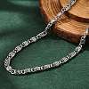 Non-Tarnish 304 Stainless Steel Lumachina Chain Necklaces X-NJEW-P226-08P-01-1