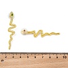 Alloy Rhinestone Stud Earrings EJEW-R021-02G-3