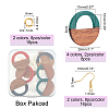 DIY Walnut Wooden Dangle Earring Making Kits DIY-OC0006-69-2