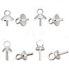200Pcs 4 Styles Brass Peg Bails KK-BBC0020-76-7