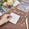 Square Aluminum Oxide Ceramic Porous Refractory Mats with 60Pcs Kiln Frame Support Nails DIY-OC0015-75-3