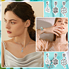 48Pcs 3 Styles Tibetan Style Alloy European Dangle Charms FIND-CA0005-55-6