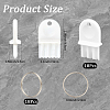 18 Bags ABS Plastic Toilet Paper Dispenser AJEW-CN0006-69-2