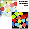 CHGCRAFT 16Pcs 8 Colors Synthetic Luminous Stone Pendants G-CA0001-69-3