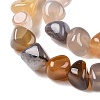 Natural Grey Agate Beads Strands G-N342-64-3