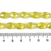 Transparent Electroplate Glass Beads Strands EGLA-T4mm-B26-4