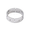 304 Stainless Steel Chain Shape Finger Ring RJEW-C084-01C-P-2