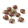 Natural Unakite Pendants G-I311-A29-G-3