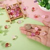 30Pcs 3 Colors Transparent Glass Pendants GLAA-TA0003-82-6