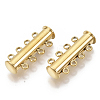 201 Stainless Steel Magnetic Slide Lock Clasps X-STAS-S079-159G-1