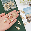 CHGCRAFT 20Pcs Rack Plating Alloy Pendants FIND-CA0004-41-3