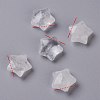 Natural Quartz Crystal Charms X-G-H241-04K-1