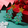 Unique Christmas Tree Stud Earrings RO7325-1-1