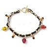 Halloween Aluminium Twisted Curb Chains Bracelets BJEW-TA00468-1