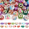  60Pcs 15 Colors Transparent Resin European Rondelle Beads RPDL-TA0001-05-1