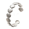 Brass Cuff Bangles for Women BJEW-U018-03P-4