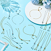16Pcs 2 Colors Adjustable 304 Stainless Steel Cable Chains Bracelets Making AJEW-ME0001-03-4