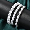 Plastic Pearl Beaded Bracelets for Women BJEW-L716-01P-2