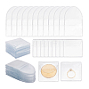 100Pcs 2 Styles Dustproof PVC Commemorative Coin Storage Envelope Bags for Jewelry ABAG-PH0001-49-7