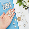 DICOSMETIC 40Pcs 5 Style 201 Stainless Steel Charms STAS-DC0008-71-3