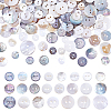 230Pcs 23 Styles 2-Hole Shell Flat Round Buttons BUTT-PH0001-37-1