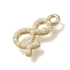 Brass & Plastic Pearl Pendants PL-CBAE379-06LG-A-2