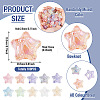 100Pcs UV Plating Transparent Acrylic Beads OACR-TA0005-08-4