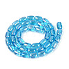 Electroplate Transparent Glass Beads Strands EGLA-Q132-03B-A03-2