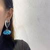 Alloy Resin Stud Dangle Earrings WGC5587-02-2