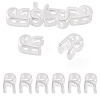6Pcs 925 Sterling Silver Hollow Initial Beads STER-TA0001-53R-1