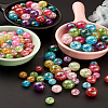 Transparent Crackle Acrylic Beads CACR-TA0001-03-6