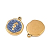304 Stainless Steel Enamel Pendants STAS-P425-01G-01-2