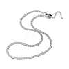 304 Stainless Steel Herringbone Chain Necklaces NJEW-P282-01P-2
