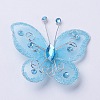 Polyester Butterfly Decoration LS-DIY-WH0018-03G-1