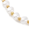 Alloy Imitation Pearl Bracelet for Women BJEW-M018-02B-2